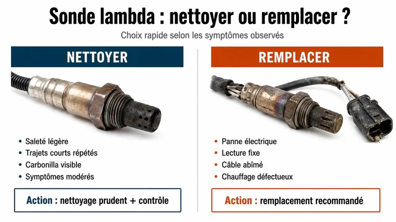 Limpiador sonda lambda : quand nettoyer ou remplacer la sonde selon les symptômes